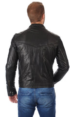 Men Genuine Leather Jacket MJ 28