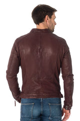 Men Genuine Leather Jacket MJ 32