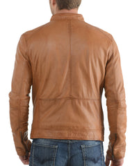 Men Lambskin Genuine Leather Jacket MJ 39