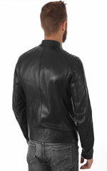 Men Genuine Leather Jacket MJ 44 SkinOutfit