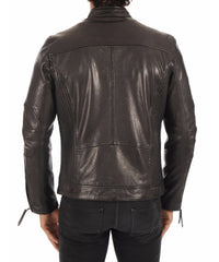 Men Lambskin Genuine Leather Jacket MJ 44