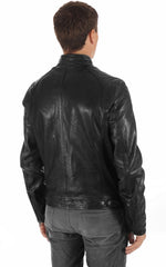 Men Genuine Leather Jacket MJ 62 SkinOutfit