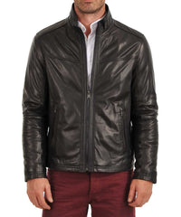 Men Lambskin Genuine Leather Jacket MJ 65