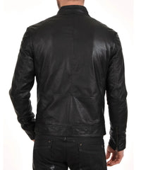 Chaqueta de piel de cordero auténtica para hombre MJ 70 