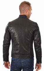 Men Genuine Leather Jacket MJ 70