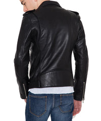 Men Lambskin Genuine Leather Jacket MJ 76