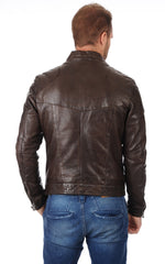 Men Genuine Leather Jacket MJ 79