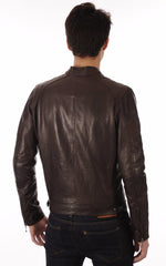 Men Genuine Leather Jacket MJ 81