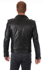 Men Genuine Leather Jacket MJ 85