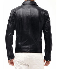 Men Lambskin Genuine Leather Jacket MJ 86