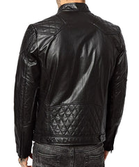 Men Lambskin Genuine Leather Jacket MJ 87