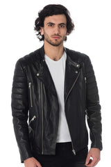 Men Genuine Leather Jacket MJ 90