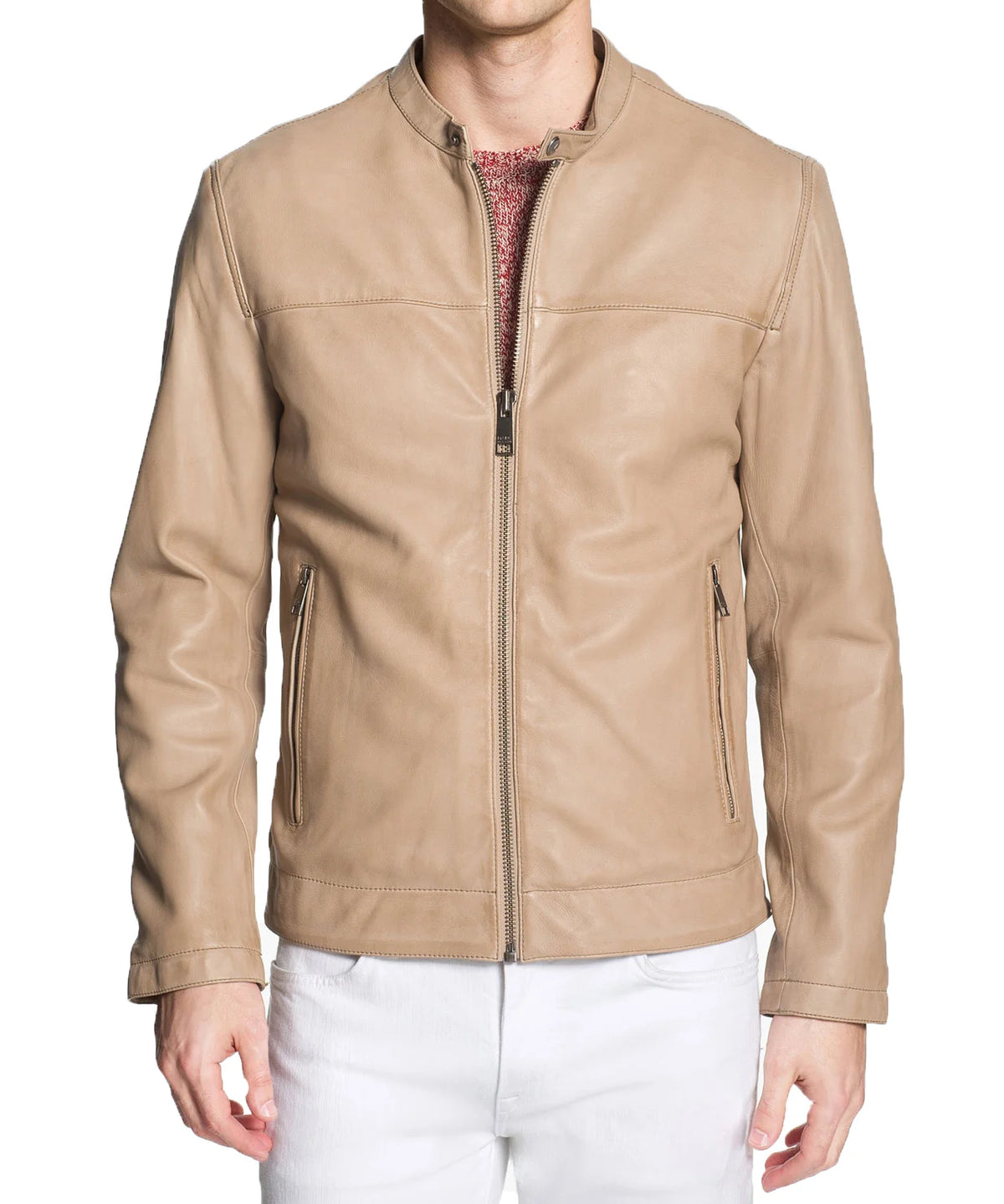 Men Lambskin Genuine Leather Jacket MJ 92