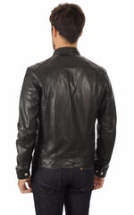 Men Genuine Leather Jacket MJ 95