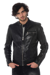 Men Genuine Leather Jacket MJ 96