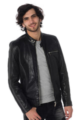 Men Genuine Leather Jacket MJ 96