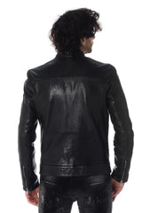 Men Genuine Leather Jacket MJ 96