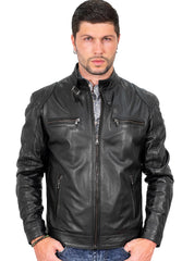 Men Genuine Leather Jacket MJ 97 SkinOutfit