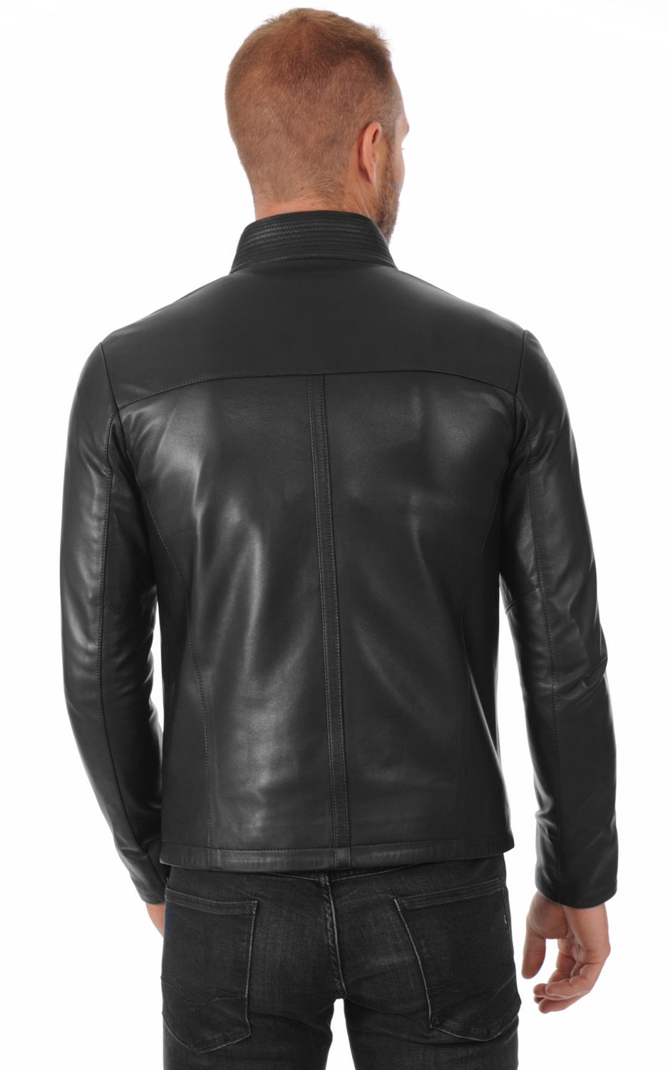 Men Genuine Leather Jacket MJ 98 SkinOutfit