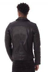 Men Genuine Leather Jacket MJ 99