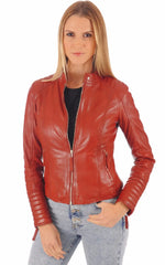 Women Genuine Leather Jacket WJ 96 SkinOutfit