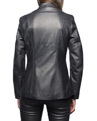 Women Genuine Leather Blazer Coat WB 19