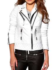 Women Lambskin Genuine Leather Jacket WJ 21