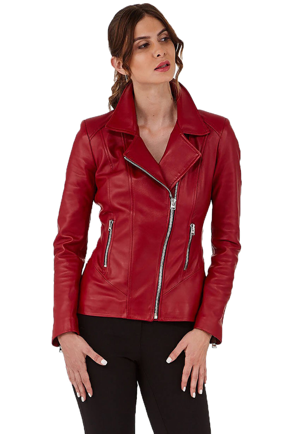Women Genuine Leather Jacket WJ113 – SkinOutfit