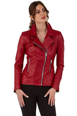 Women Genuine Leather Jacket WJ113 SkinOutfit