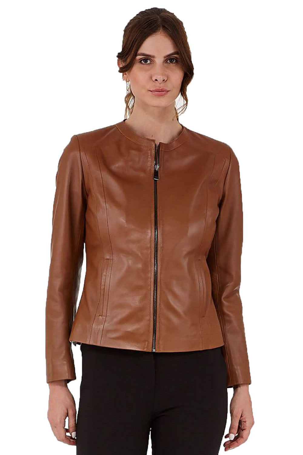 Women Genuine Leather Jacket WJ114 SkinOutfit
