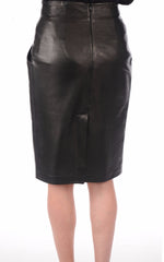 Women Genuine Leather Skirt WS 04