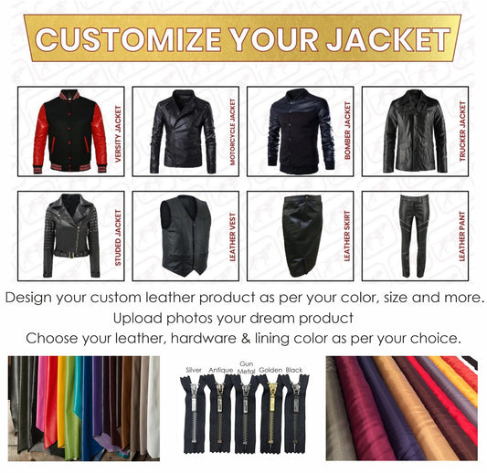 Custom Made Leather Jacket as per your design SkinOutfit