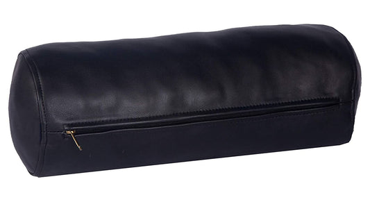 Genuine Leather Bolster Pillow Cover 01 SkinOutfit