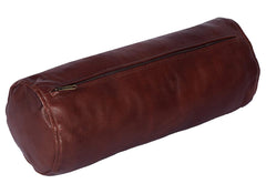 Genuine Leather Bolster Pillow Cover 02 SkinOutfit