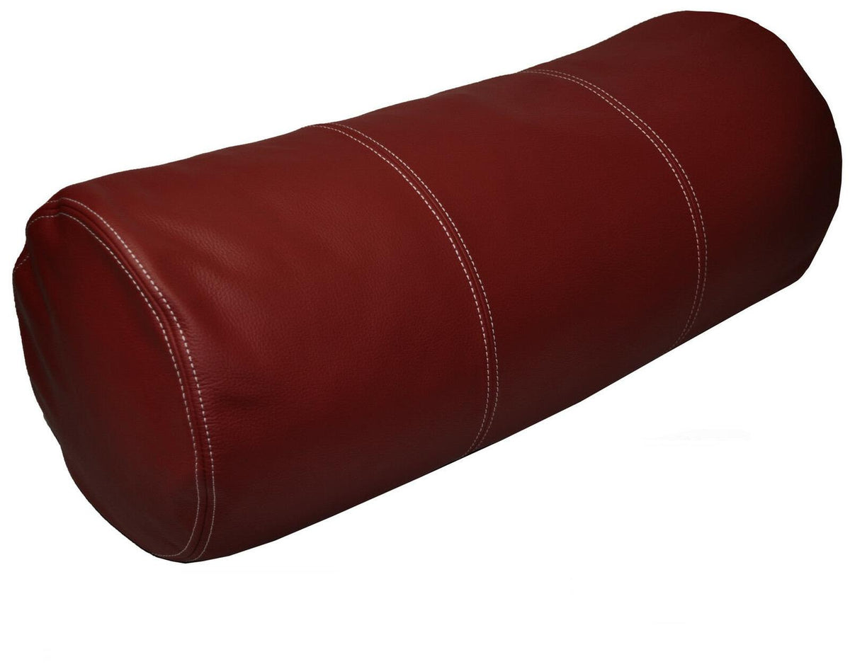 Genuine Leather Bolster Pillow Cover 08 SkinOutfit