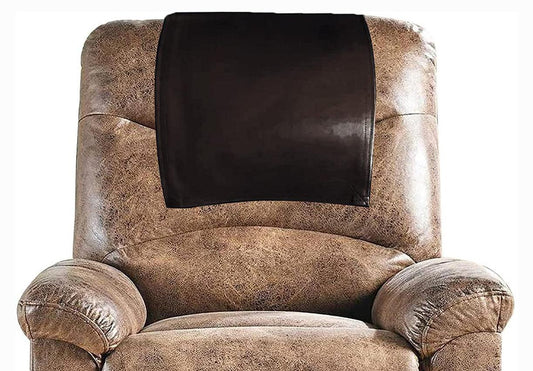 Genuine Leather Slipcover Headrest Brown SkinOutfit
