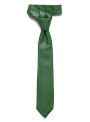 Lambskin Genuine Leather Tie Green SkinOutfit