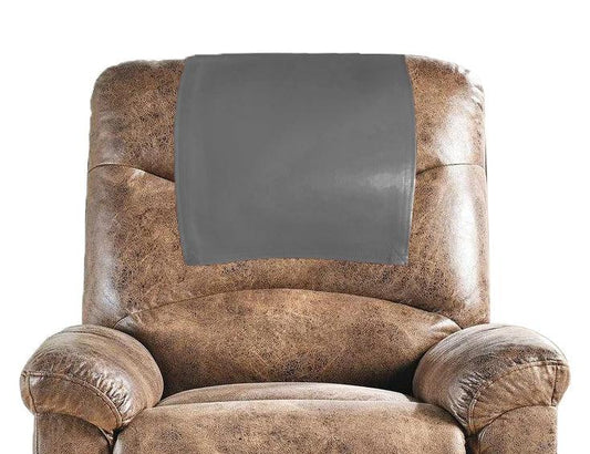 Genuine Leather Slipcover Headrest Gray freeshipping - SkinOutfit