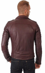 Men Genuine Leather Jacket 04 freeshipping - SkinOutfit