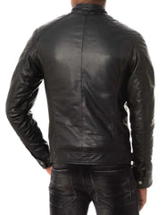 Men Lambskin Genuine Leather Jacket MJ244 freeshipping - SkinOutfit