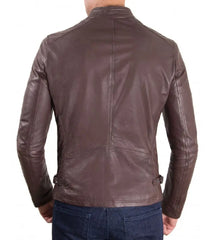 Men Lambskin Genuine Leather Jacket MJ260 freeshipping - SkinOutfit