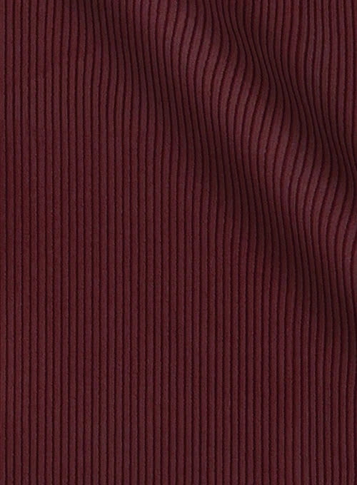 Men's Corduroy Sport Coat Blazer Jacket Maroon SkinOutfit