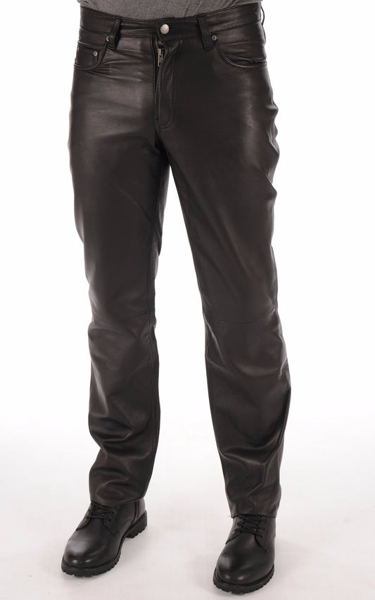 Men Genuine Leather Pant MP 03 SkinOutfit