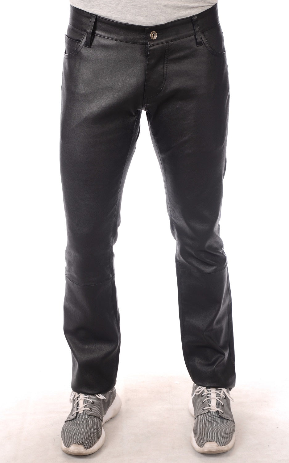 Men Genuine Leather Pant MP 04 SkinOutfit