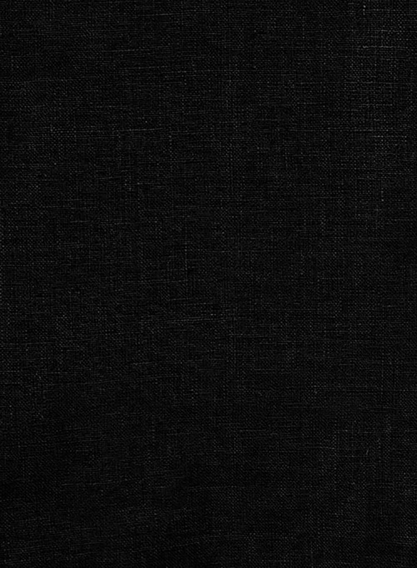 Men's Pure Cotton Linen Jacket Black SkinOutfit