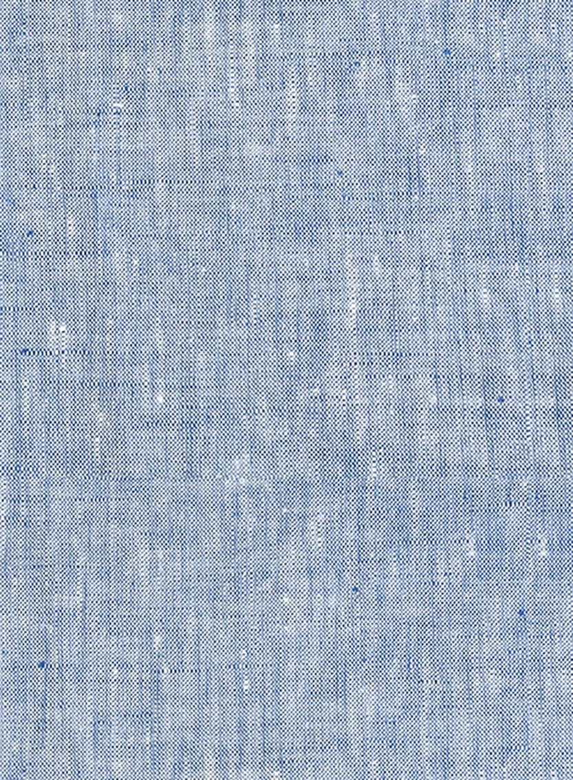 Men's Pure Cotton Linen Jacket Blue SkinOutfit