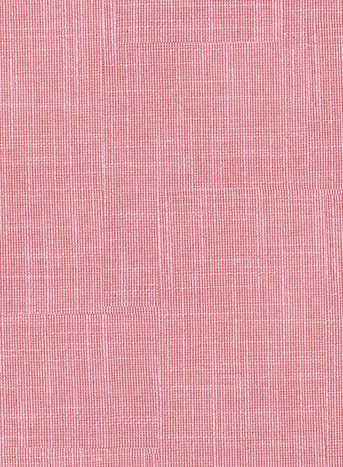 Men's Pure Cotton Linen Jacket Pink SkinOutfit