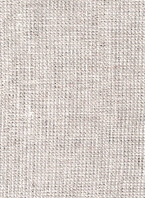 Men's Pure Cotton Linen Jacket Off White SkinOutfit