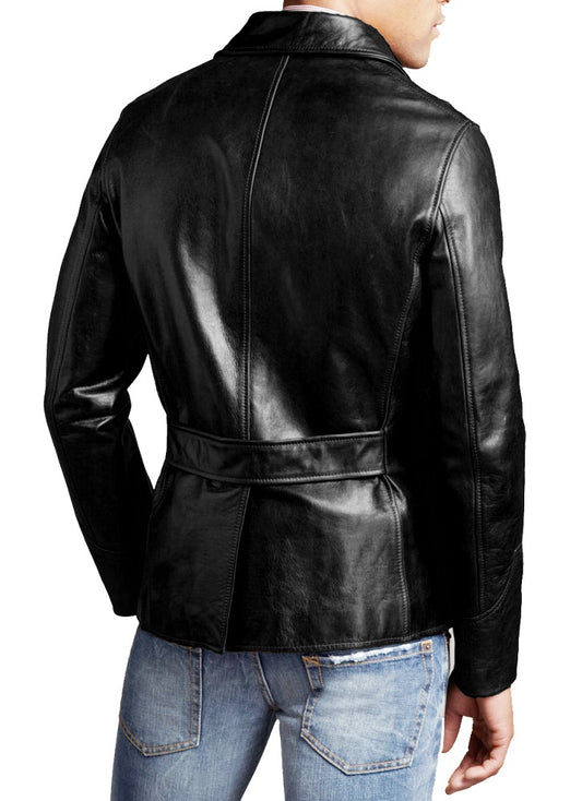 Men Genuine Leather Blazer Sport Coat 13 SkinOutfit