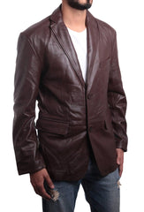 Men Genuine Leather Blazer Sport Coat 15 SkinOutfit